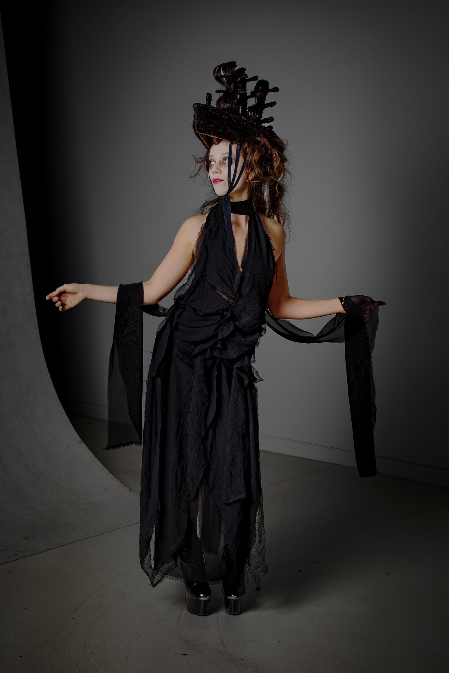 Black Shipwreck Dress