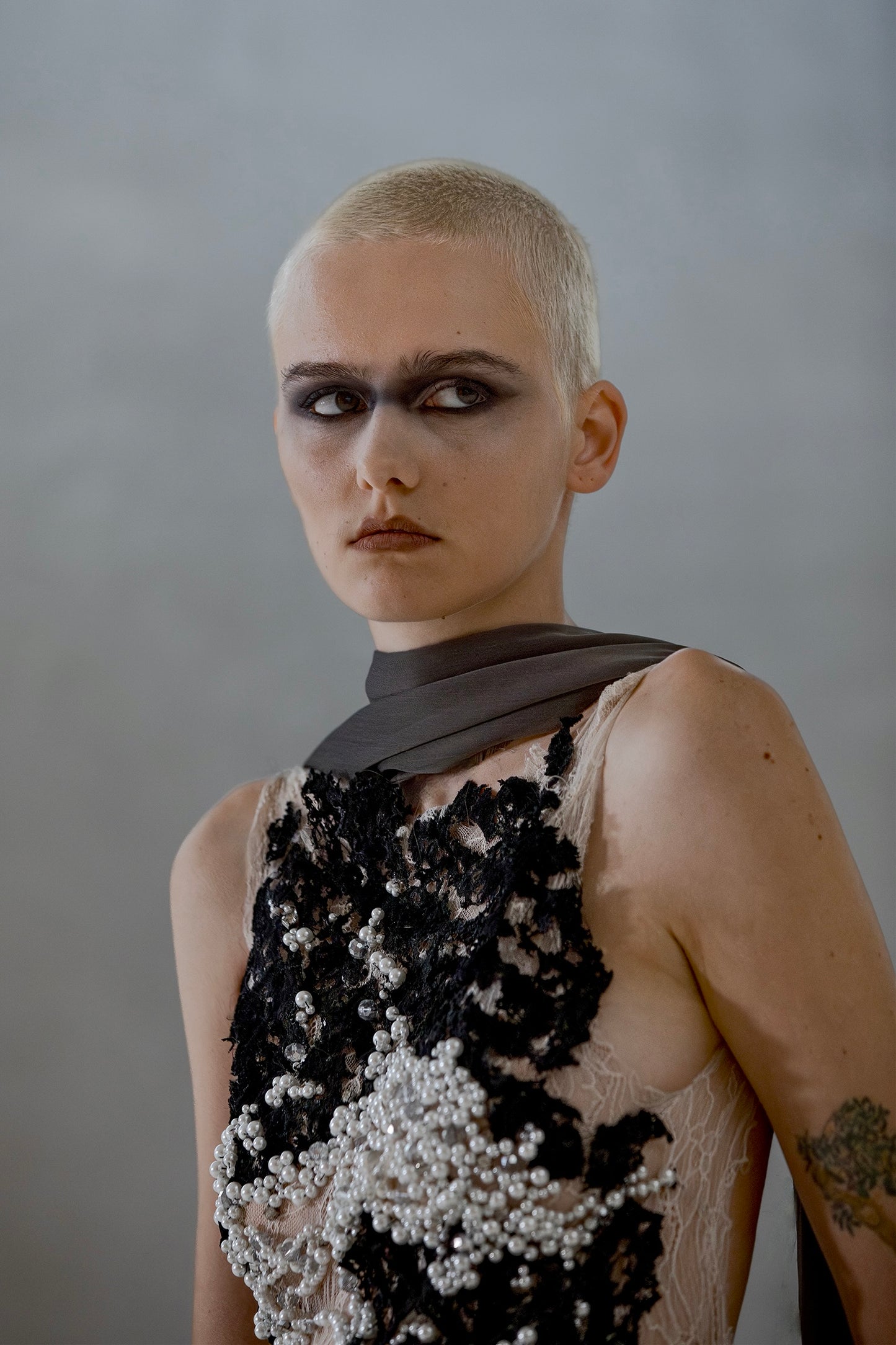 Black Sap Beaded Dress
