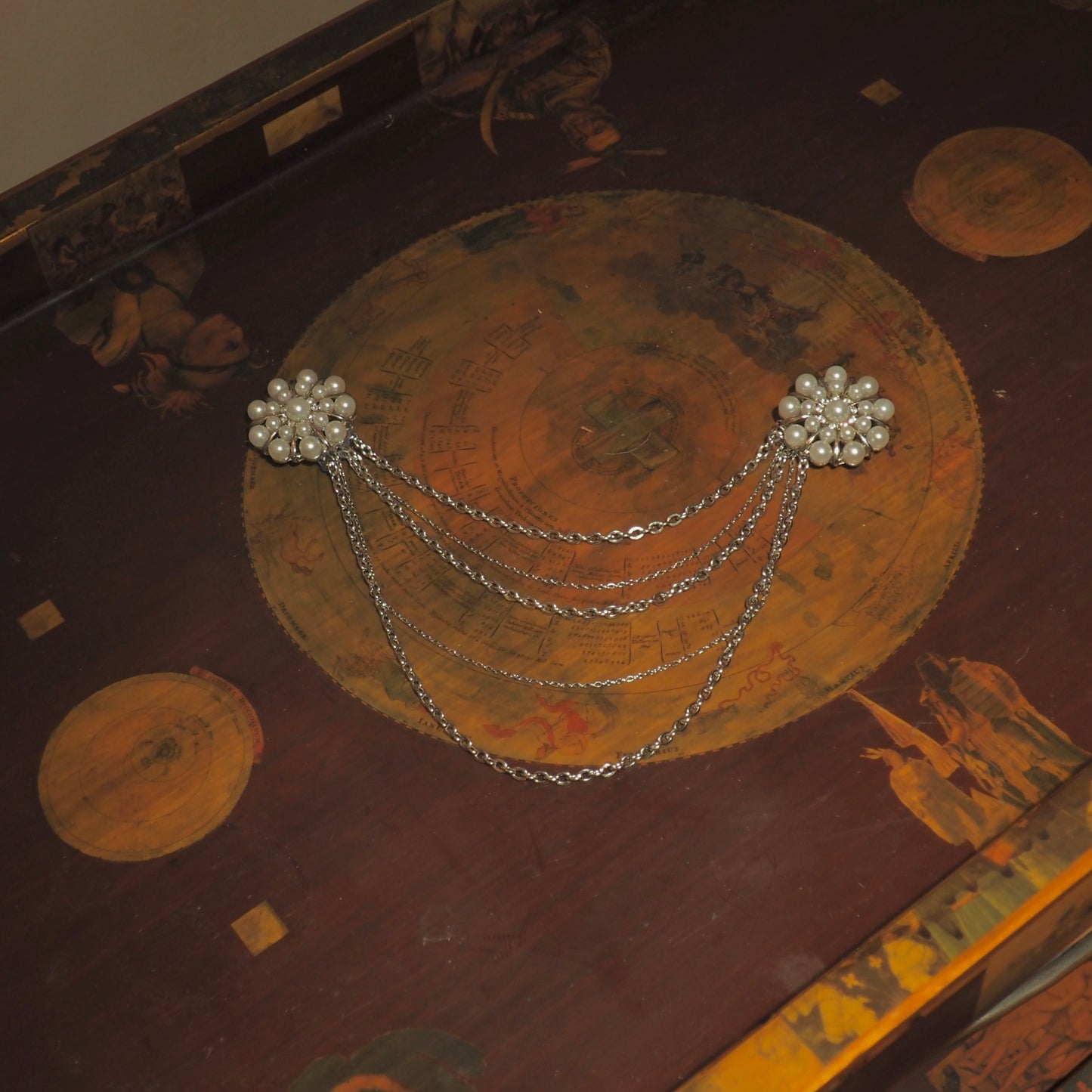 Dual-Chain Brooch