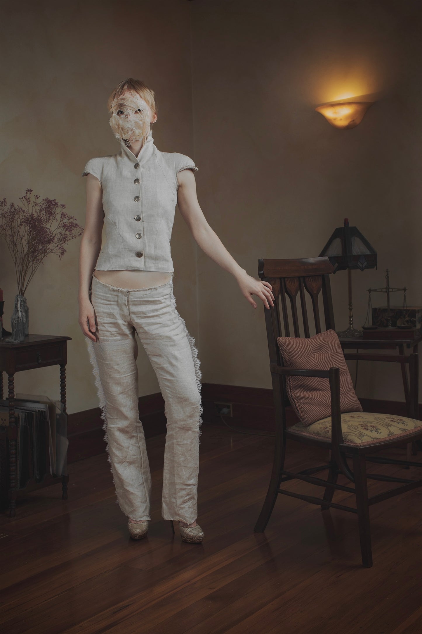 Short Cap-Sleeve Vest