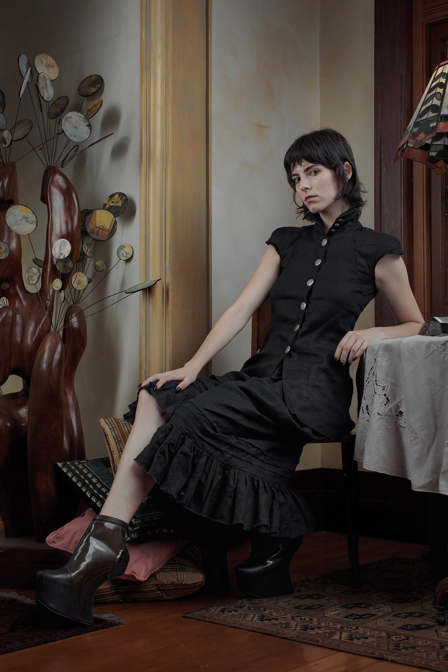 Victorian Pleat Petticoat Skirt