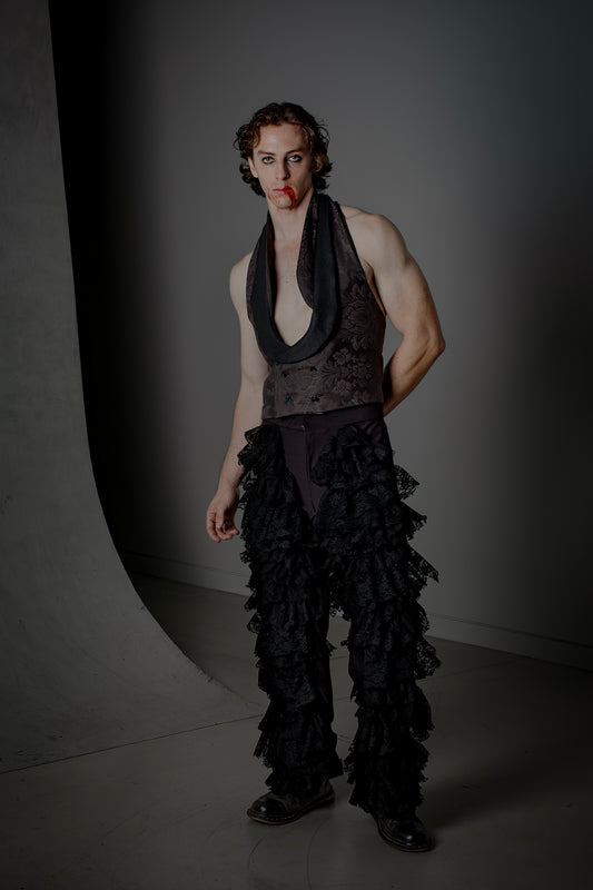 Lace Ruffle Pants