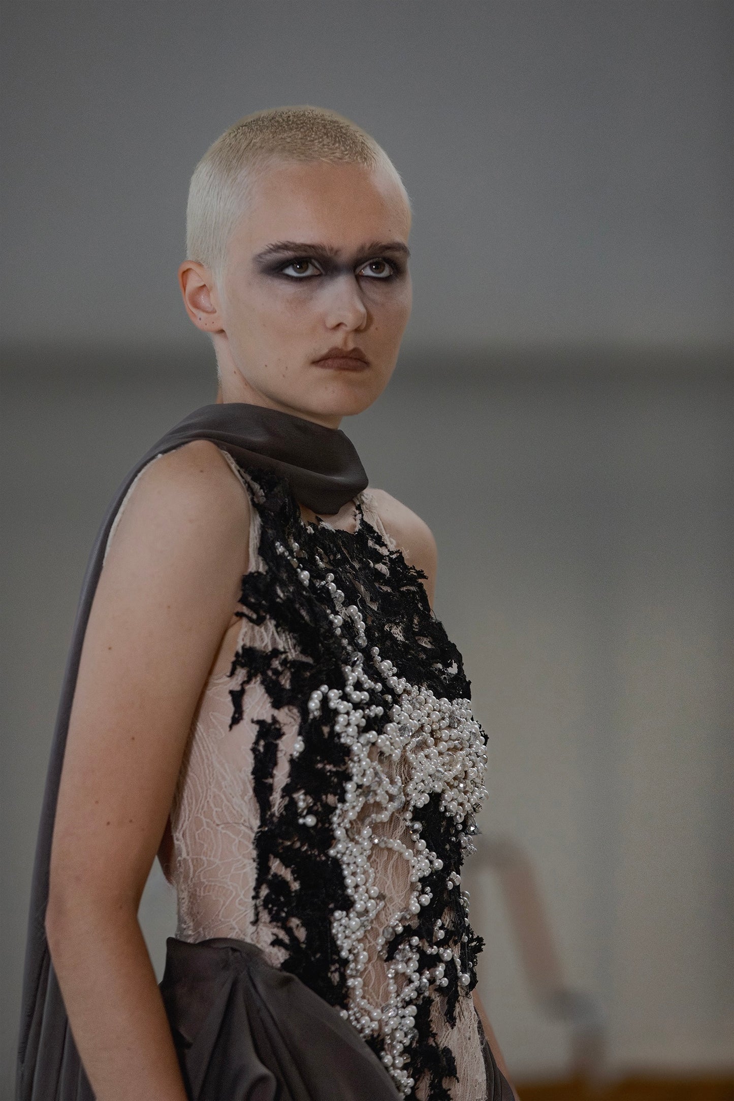 Black Sap Beaded Dress