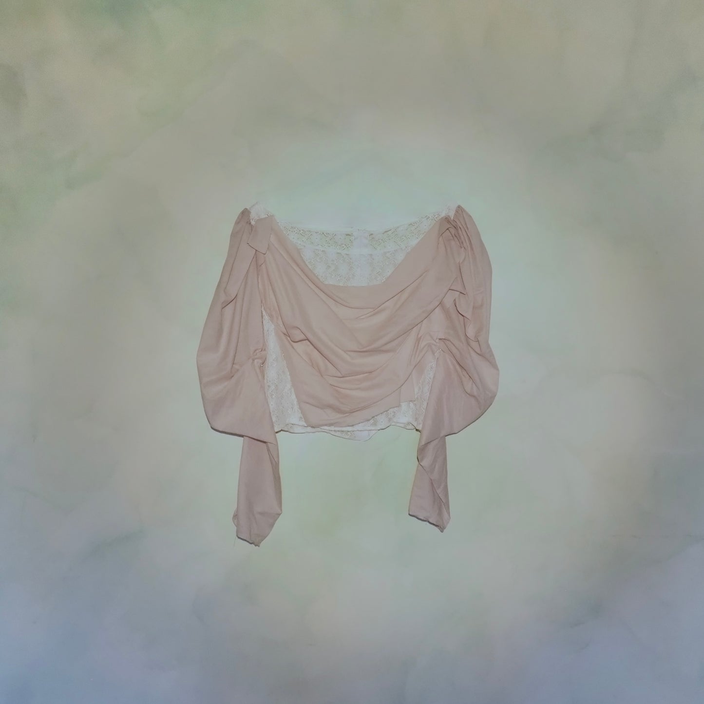 Draped Napkin and Lace Top